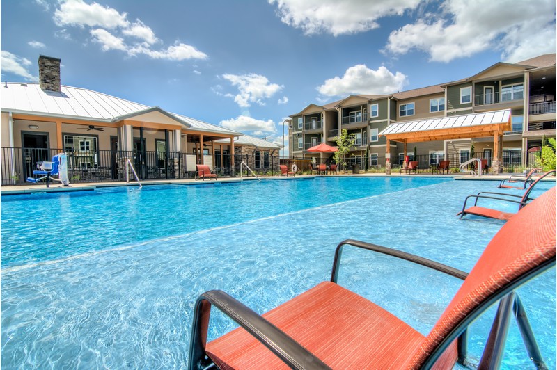 Resort-Style Pool With Tanning Ledge