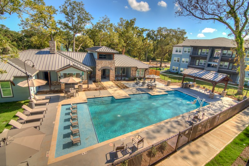 Resort-Style Pool With Tanning Ledge