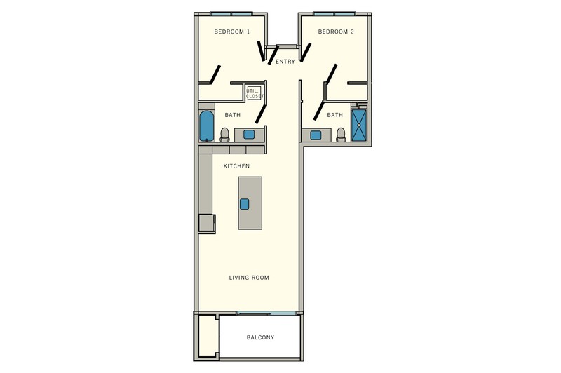 B Unit Floorplan