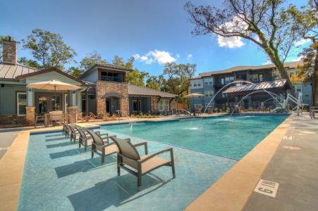 Resort-Style Pool With Tanning Ledge