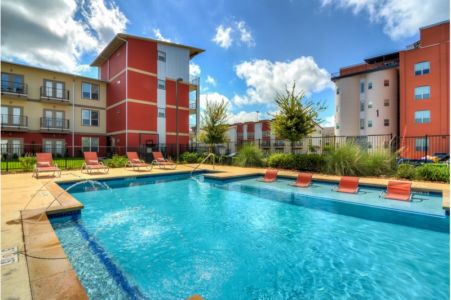 Resort-Style Pool With Tanning Ledge